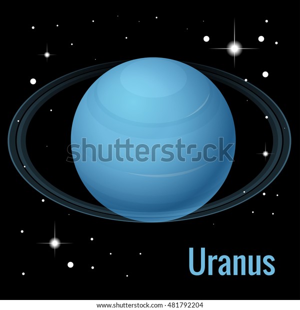 Uranus Planet Illustration Seventh Planet Sun Stock Vector (Royalty ...