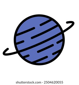 Uranus Planet for Space Icon