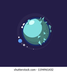 Uranus, the seventh planet from the sun