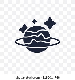 Uranus transparent icon. Uranus symbol design from Astronomy collection.