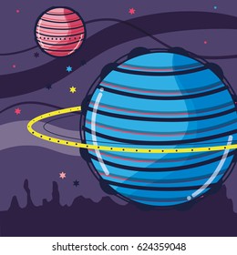 uranus and venus planets in the galaxy space