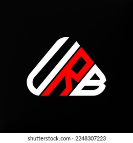 URB letter logo creative design with vector graphic, URB simple and modern logo.