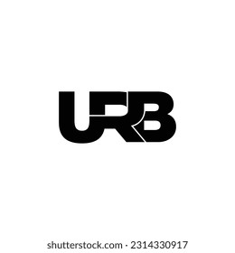 vector de diseño del logotipo de la letra URB