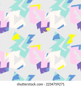 Abstraktes urbanes Geometriemuster mit gekrümmten Geometrieinstrumenten und Linien