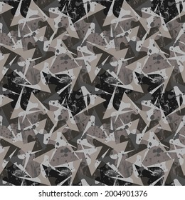 Patrón abstracto urbano sin fisuras con formas geométricas para sus ideas de diseño