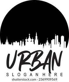  diseño de logotipo de vector abstrak urbano