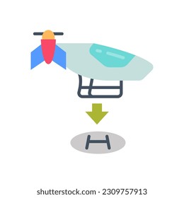 Urban Air Mobility icon in vector. Illustration