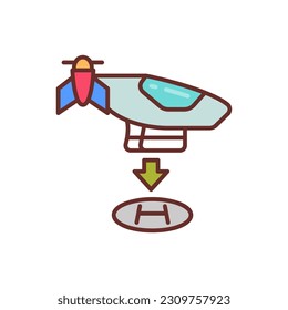 Urban Air Mobility icon in vector. Illustration