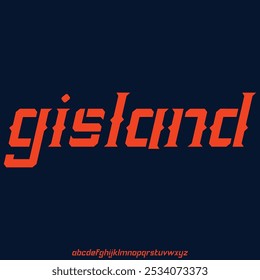 urban alphabet vector type set