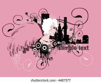 Ángel urbano - Vector