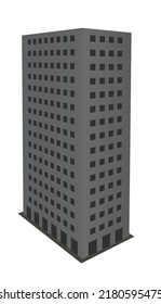 Urban apartment building. vector illustration