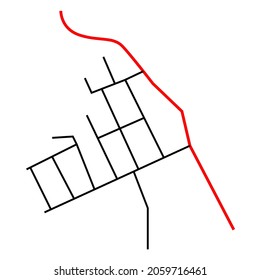 urban area road network map design