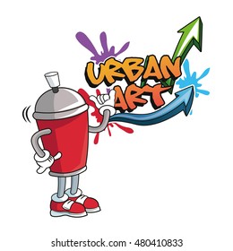 Urban art and graffiti design