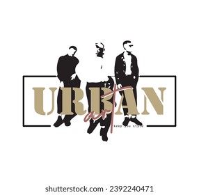 urban art vector design for t shirt, hoodie, banner, poster, flyer and other use