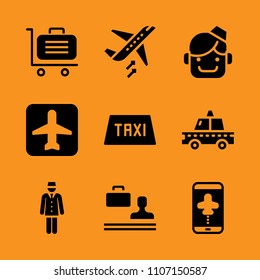 urban, auto, communication and interior icon set. Vector illustration for web and design.