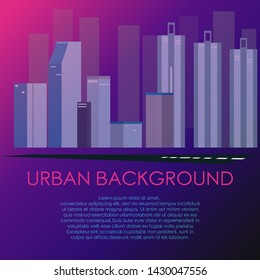 Urban background Simple Design with modern gradient color.