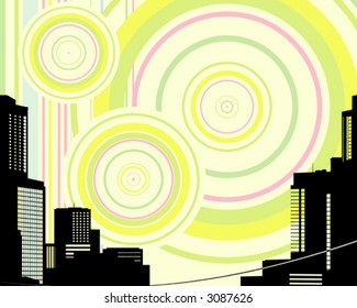 Urban background. Vector Illustration