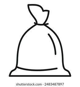 Urban bag trash icon outline vector. Recycle can. Refuse junk pollution