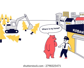 Urban Bear Encounters Caused by Habitat Loss from Forest Development