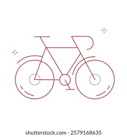 Urban Bicycle Commuter Transport Vector Icon Design
