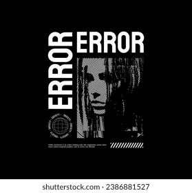 Urban black and white fashion seamlessly fusing streetwear aesthetics with typography. Specifically designed for screen printing on various items like T-shirts, jackets, posters, and hoodies.