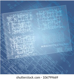 Urban Blueprint (vector). Architectural background