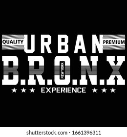 urban Bronx slogan typography graphic for print t shirt,vector illustration,style