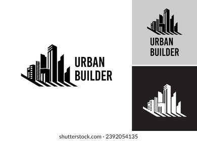 Urban Builder Logo Design Template. It is suitable for construction companies, real estate developers, or any business related to urban development.