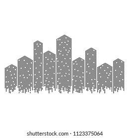 Urban Building City Scape Vector Illustration