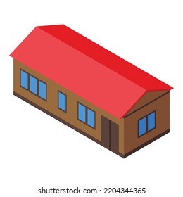 Icono de construcción urbana. Isométrico icono vectorial de construcción urbana para diseño web aislado en fondo blanco