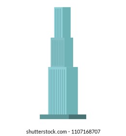 Urban building isolated