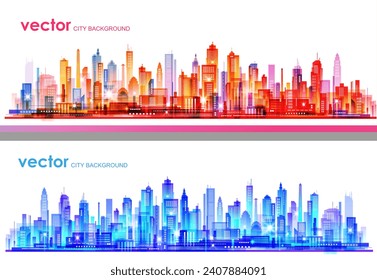 Fondo panorámico de la construcción urbana