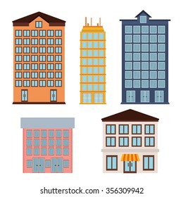 Urban buildings graphic design, vector illustration eps10