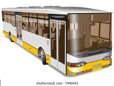 Urban bus. More transportation illustrations see in my portfolio.