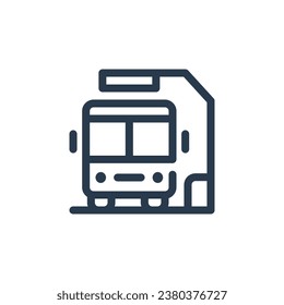 Urban Bus Station Point Vektorsymbol