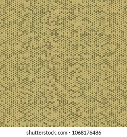 Urban camouflage seamless pattern. Abstract military hexagon style. Camouflage seamless pattern for army, navy, hunting, fashion cloth textile. Colorful modern soldier style. Vector honeycomb texture