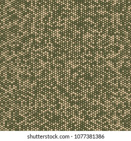 Urban camouflage seamless pattern. Abstract military hexagon style. Camouflage seamless pattern for army, navy, hunting, fashion cloth textile. Colorful modern soldier style. Vector honeycomb texture