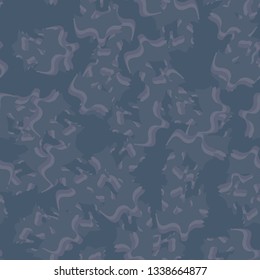 Urban camouflage of various shades of blue and purlpe colors. It is a colorful seamless pattern that can be used as a camo print for clothing and background and backdrop or computer wallpaper