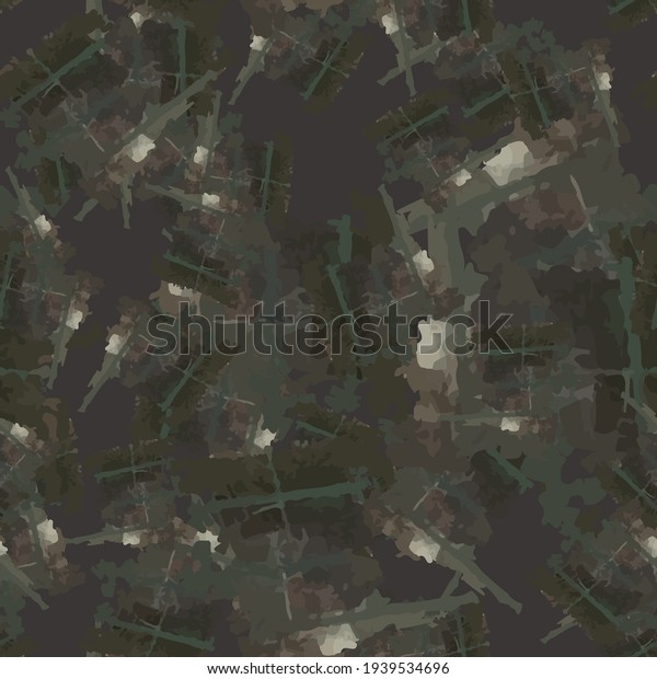 Urban camouflage of various shades of brown,\
green and grey colors. It is a colorful seamless pattern that can\
be used as a camo print for clothing and background and backdrop or\
computer wallpaper