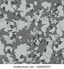Urban camouflage of various shades of green and gray colors. It is a colorful seamless pattern that can be used as a camo print for clothing and background and backdrop or computer wallpaper