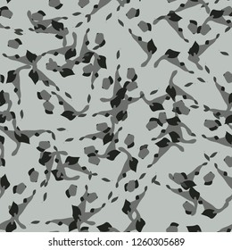 Urban camouflage of various shades of green and gray colors. It is a colorful seamless pattern that can be used as a camo print for clothing and background and backdrop or computer wallpaper