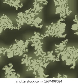 Urban camouflage of various shades of green colors. It is a colorful seamless pattern that can be used as a camo print for clothing and background and backdrop or computer wallpaper