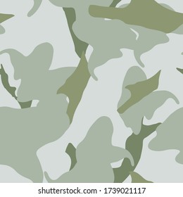 Urban camouflage of various shades of green and grey colors. It is a colorful seamless pattern that can be used as a camo print for clothing and background and backdrop or computer wallpaper