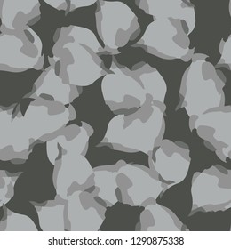 Urban camouflage of various shades of grey and green colors. It is a colorful seamless pattern that can be used as a camo print for clothing and background and backdrop or computer wallpaper