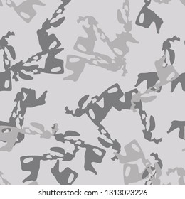 Urban camouflage of various shades of grey colors. It is a colorful seamless pattern that can be used as a camo print for clothing and background and backdrop or computer wallpaper