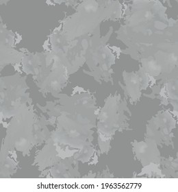 Urban camouflage of various shades of light grey and dark grey colors. It is a colorful seamless pattern that can be used as a camo print for clothing and background and backdrop or computer wallpaper