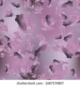 Urban camouflage of various shades of violet and grey colors. It is a colorful seamless pattern that can be used as a camo print for clothing and background and backdrop or computer wallpaper