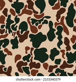 
Urban camouflage vector pattern, seamless green, brown, spots for print, military background. Disguise