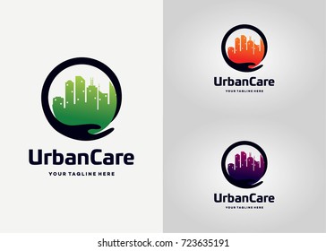 Urban Care Logo Template Design Vector, Emblem, Design Concept, Creative Symbol, Icon