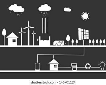 Urban city background. 